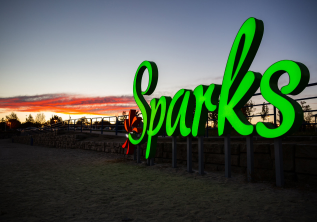 photo of sparks sign